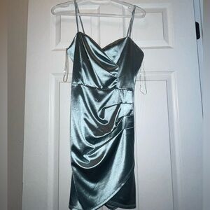 Windsor Blue Metallic Mini dress, Large, worn once